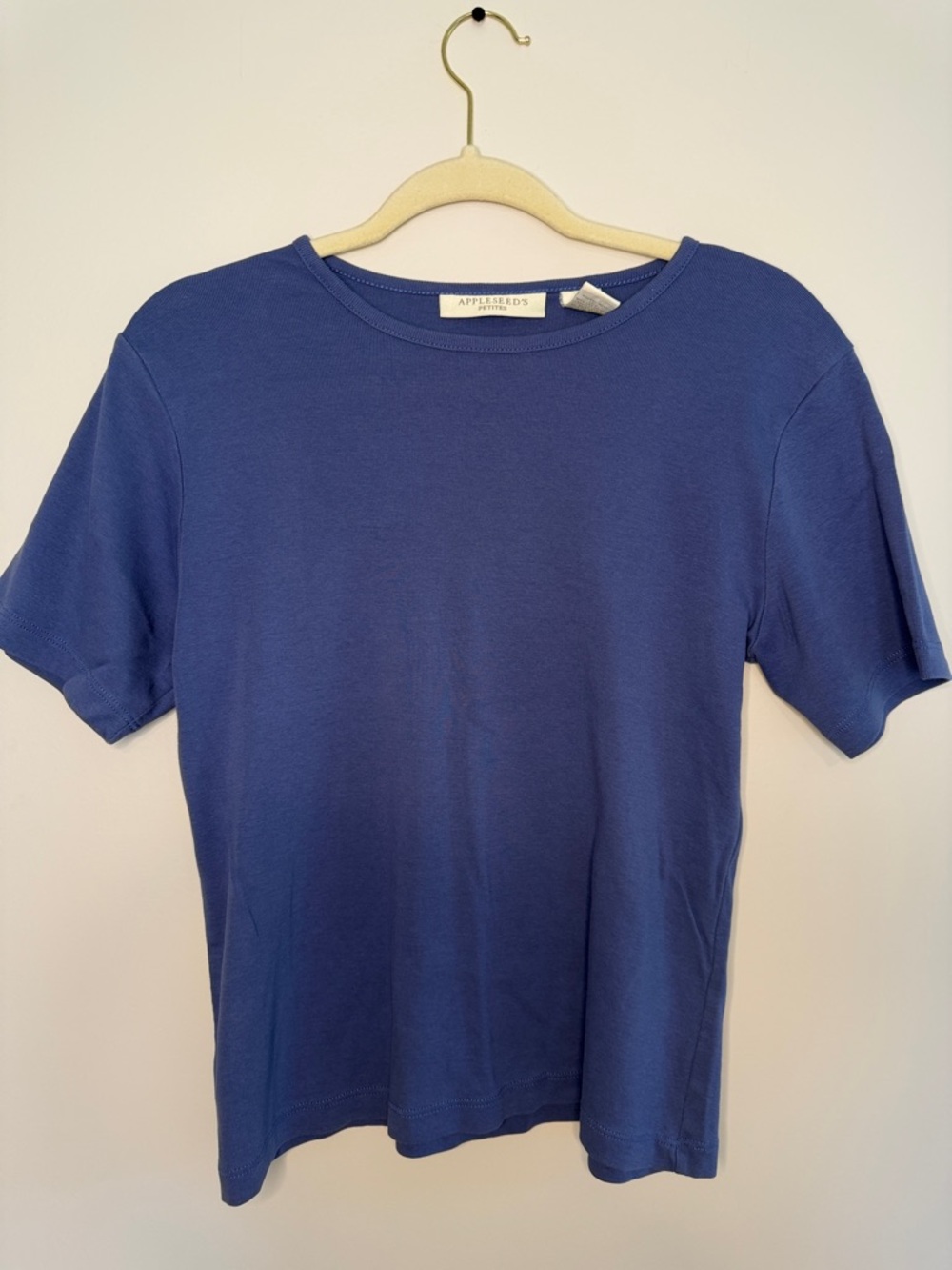 Appleseed's Periwinkle Crewneck Tee - 100% cotton